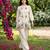 White embroidered khadi cotton 2 piece co-ord sets for women