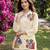 White embroidered khadi cotton 2 piece co-ord sets for women