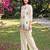 White embroidered khadi cotton 2 piece co-ord sets for women