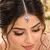 Purple Stone Maang Tikka, Silver Tone Kundan Style Bridal Headpiece