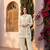 White embroidered khadi cotton 2 piece co-ord sets for women