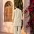 White embroidered khadi cotton 2 piece co-ord sets for women