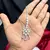 Lavender Crystal Maang Tikka, Indian Bridal Forehead Jewelry