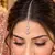Pink Stone Maang Tikka, Silver Tone Chain, Indian Bridal Headpiece