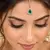 Green Teardrop Maang Tikka, Kundan Bridal Forehead Jewelry