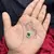 Green Teardrop Maang Tikka, Kundan Bridal Forehead Jewelry