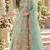 Sky blue chiffon semi stitched suit with embroidery & sequence work