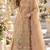 Orange chiffon semi stitched suit with embroidery & sequence work