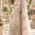 White chiffon semi stitched suit with embroidery & sequence work