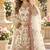 White chiffon semi stitched suit with embroidery & sequence work
