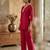 Pink vichitra silk embroidered 2 piece co-ord sets for women
