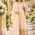 White chinon readymade anarkali suit with embroidery & sequence work