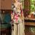 Ivory floral print wedding gharara suits free size full stitched upto 44