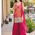Pink wedding gharara suits free size full stitched upto 44