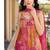 Pink wedding gharara suits free size full stitched upto 44