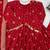 red color weaving and coin lace satin silk blend salwar kameez set