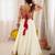 Cream Rayon Navratri Wear Lehenga With Thread Work Choli