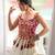 Cream Rayon Navratri Wear Lehenga With Thread Work Choli