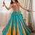 Teal Blue Navratri Special Lehenga With Thread Work Blouse
