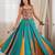 Teal Blue Navratri Special Lehenga With Thread Work Blouse