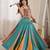 Teal Blue Navratri Special Lehenga With Thread Work Blouse