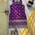 purple color thread with sequence work jacquard salwar kameez set