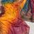 Multicolor Digital Print Mirror Work Georgette Lehenga Choli