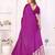 purple satin bandhej printed saree with blouse
