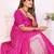 rani satin bandhej printed saree with blouse