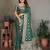 d green satin bandhej printed saree with blouse