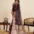 Maroon color embroidery with  zari work sartin silk saree with blouse