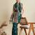 Dark green color embroidery with  zari work sartin silk saree with blouse