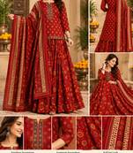 Women’s Pure Cotton Printed 3 Piece Skirt Top Dupatta Set | Ethnic Wear
