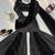 black color thread and sequence work faux georgette choli sharara set