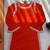 orange color beads and lace work crepe salwar kameez set
