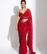 Red Georgette Saree