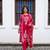 WOMEN PURE COTTON PRINTED  BANDHEJ PRINT WITH HAND WORK KURTA WITH PANT AND DUPATTA 