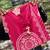 WOMEN PURE COTTON PRINTED  BANDHEJ PRINT WITH HAND WORK KURTA WITH PANT AND DUPATTA 