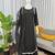 black color beads and lace work crepe salwar kameez set