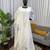 white color beads and lace work crepe salwar kameez set