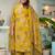 WOMEN PURE COTTON FLORAL PRINT KURTA WITH AFGANI PANT AND DUPATTA 