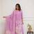 WOMEN COTTON PRINTED A-LINE KURTA WITH PANT AND DUPATTA 
