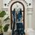 teal color thread and sequence work chinon silk blend salwar kameez set