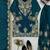 teal color thread and sequence work chinon silk blend salwar kameez set