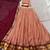 Women's Kanchi Cotton Checked Semi-Stitched Lehenga Choli with Georgette Dupatta