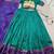 Women Bandhej Print Tasar Silk Lehenga Choli Set with Gamthi Embroidery Blouse -  Free Size