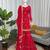 red color thread and sequence work faux georgette salwar kameez set