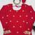 red color thread and sequence work faux georgette salwar kameez set