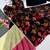 black color digital print work organza anarkali gown set