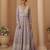 Lavender georgette readymade anarkali suit with chikankari & embroidery work